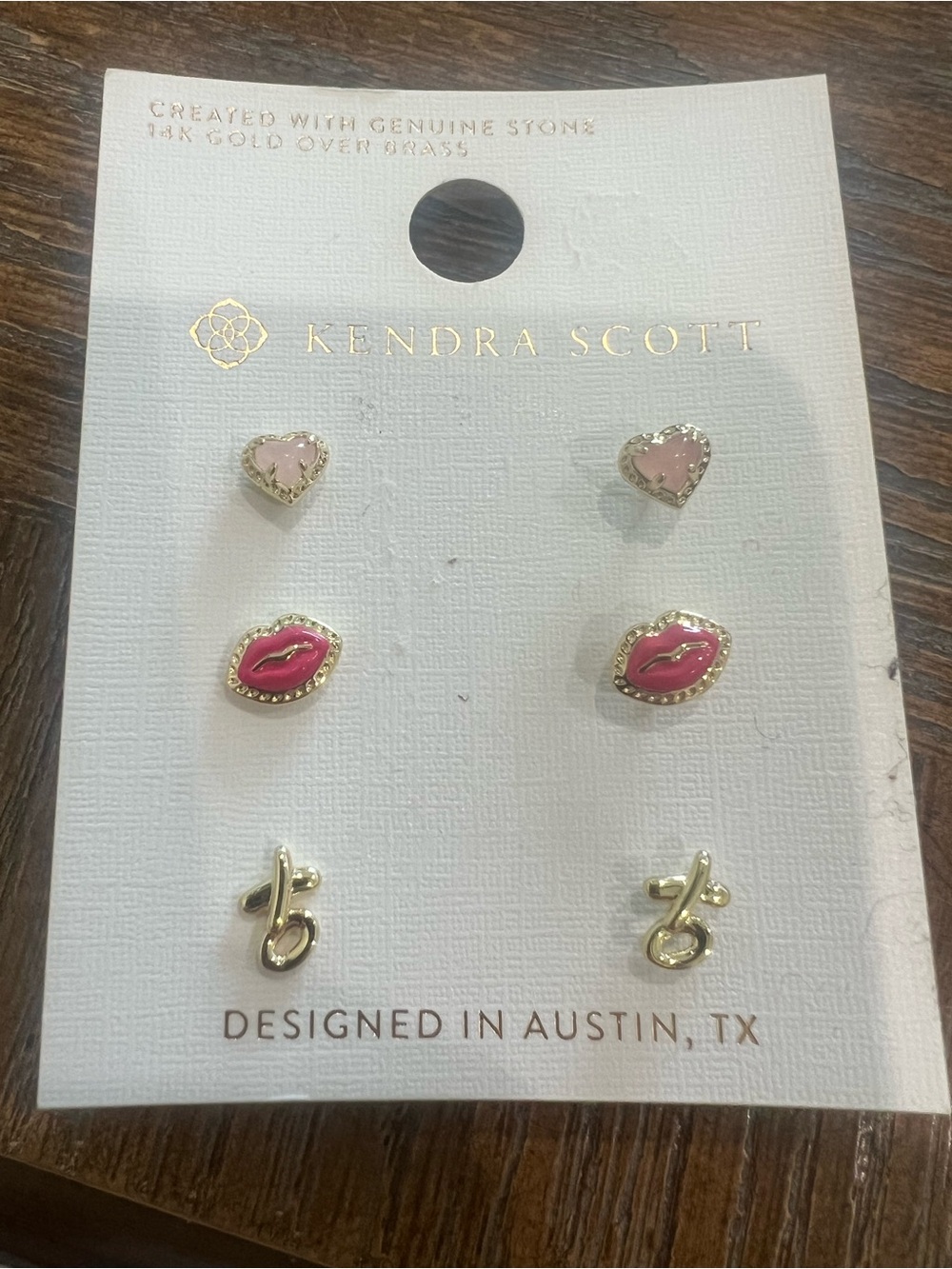 Kendra Scott Gold Tone Small Stud Earring Set